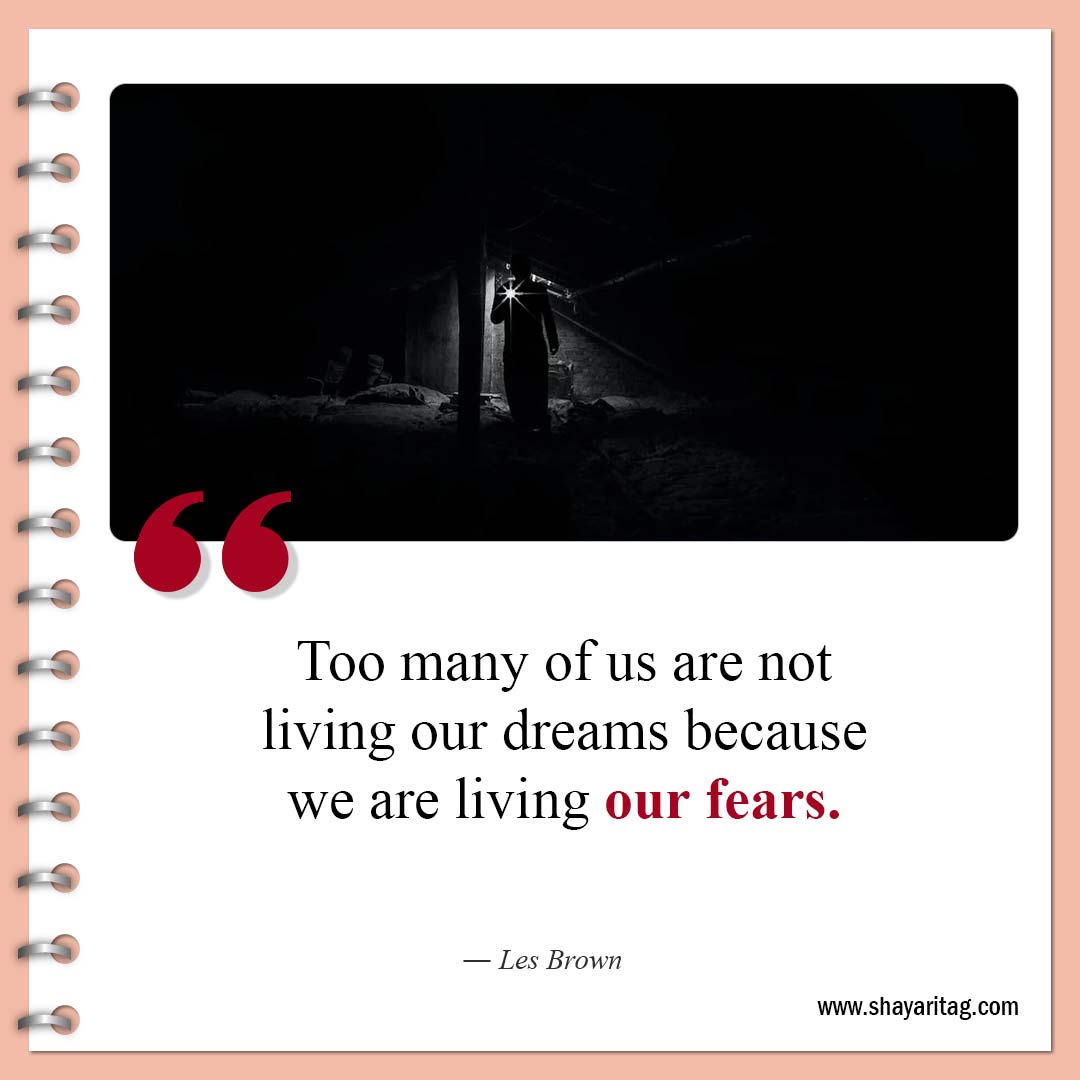 Too many of us are not living our dreams-Best Deep Quotes that hit hard about Life