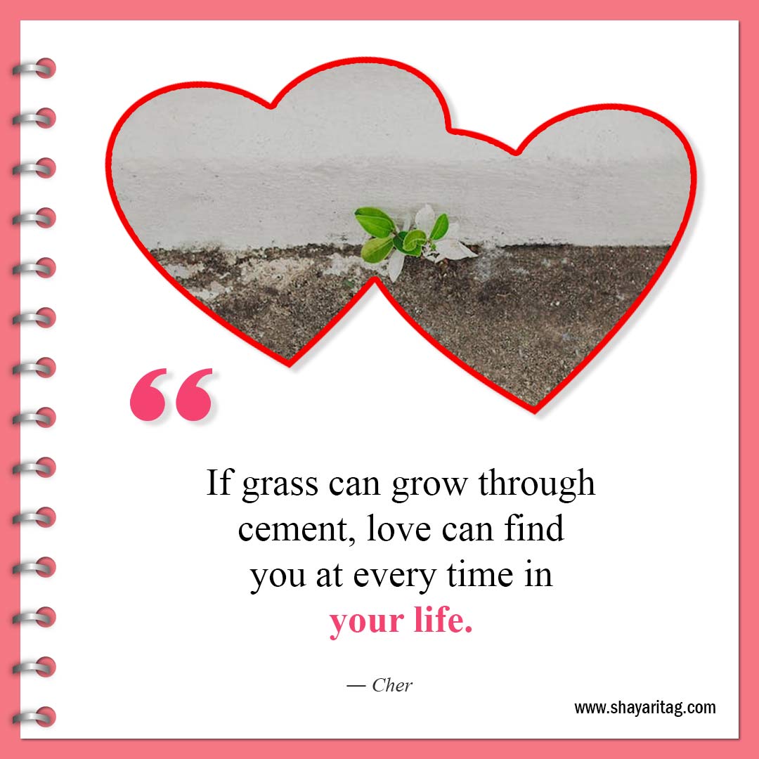 If grass can grow through cement-Best Quotes For Soulmates