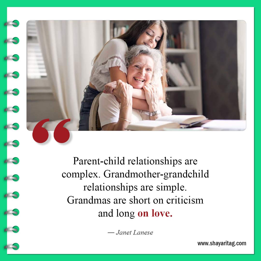 Parent-child relationships are complex-Best Quotes about Grandma and Grandmother love saying