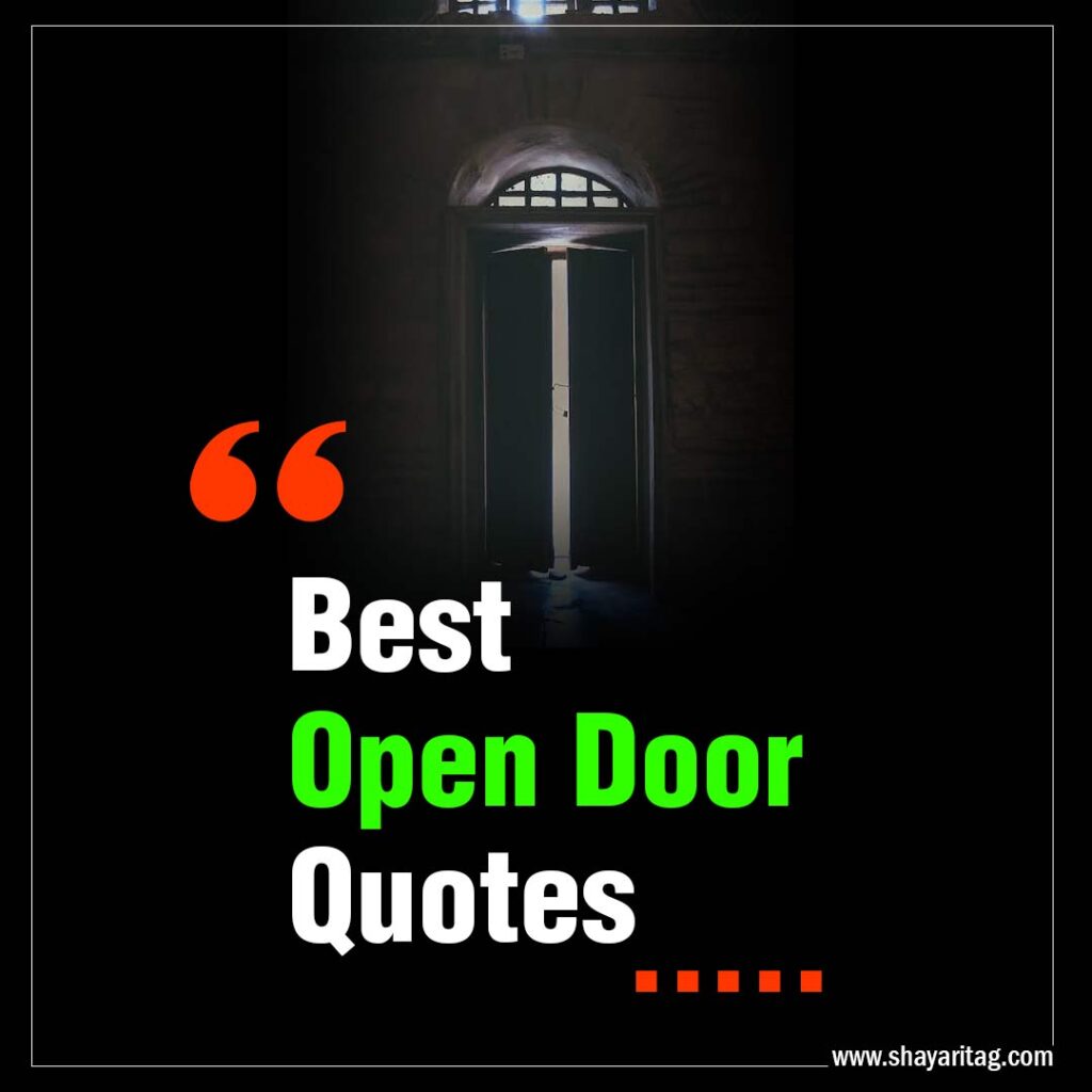 Best Open Door Quotes with image