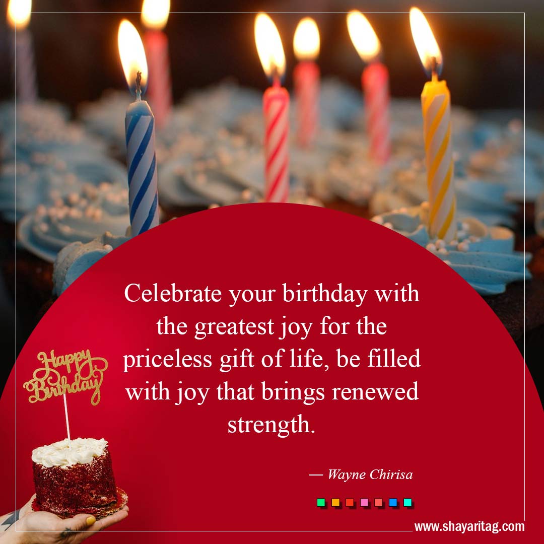 Celebrate your birthday with the greatest joy-Best Inspirational Birthday Quotes and Wishes