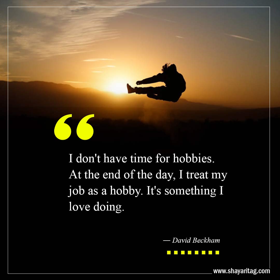I don't have time for hobbies-Best At The End Of The Day Quotes with image