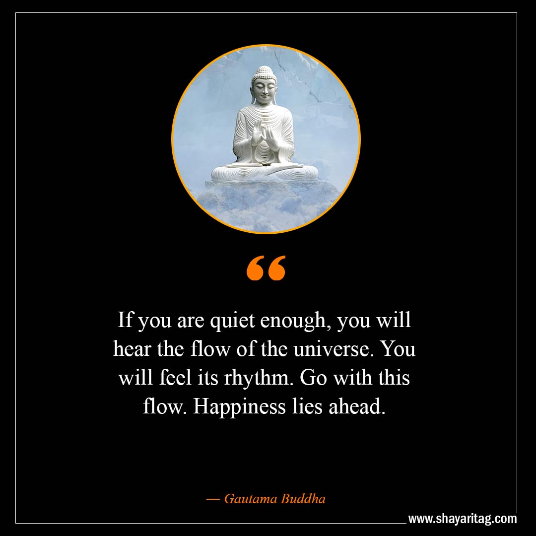If you are quiet enough-Inspirational Buddha Quotes on Happiness with images