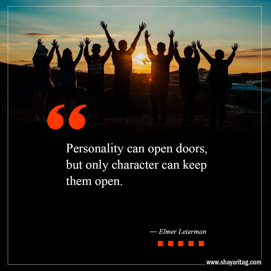 Personality can open doors-Best Open Door Quotes with image