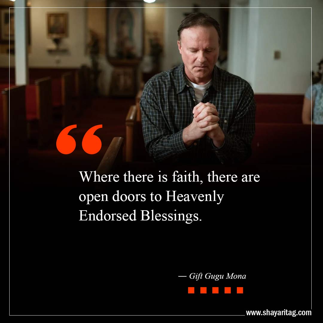 Where there is faith there are-Best Open Door Quotes with image