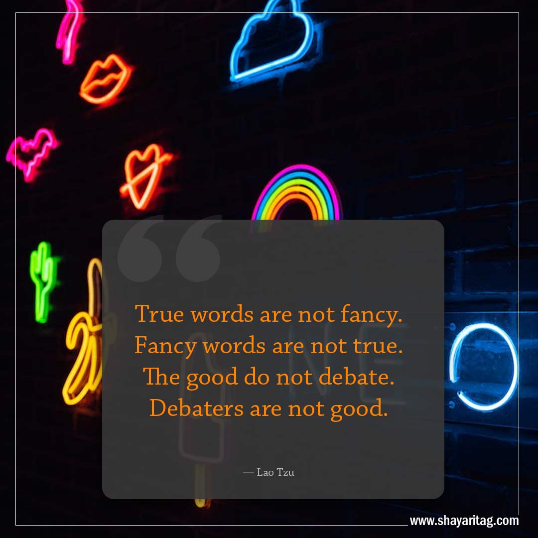 True words are not fancy-Famous Quotes by Lao Tzu with images