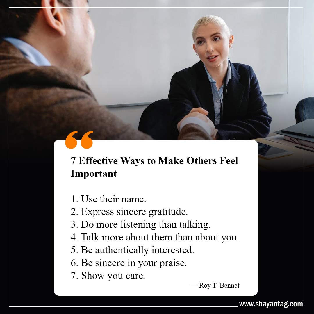 Effective Ways to Make Others Feel Important-Life Lessons Quotes to Transform Your Perspective