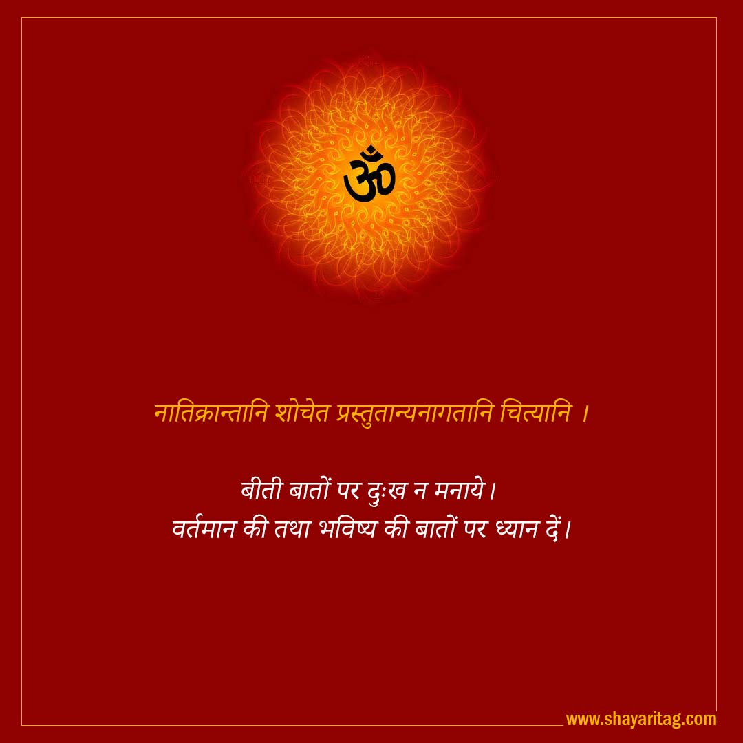 natikrantani shochet prastutanyanagatani-Best Inspirational Sanskrit Quotes on Life with image
