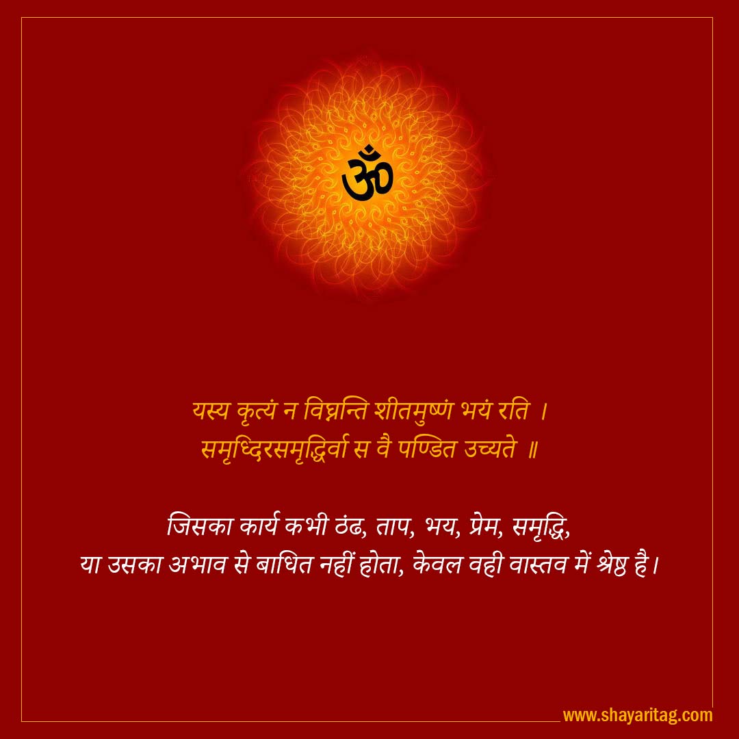 yasya kritym n vighranti-Best Inspirational Sanskrit Quotes on Life with image